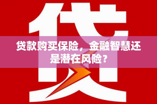 石城贷款购买保险，金融智慧还是潜在风险？