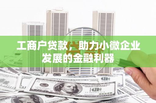 兴宾工商户贷款，助力小微企业发展的金融利器