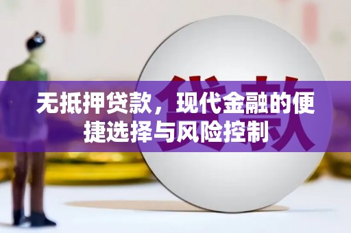镇安无抵押贷款，现代金融的便捷选择与风险控制