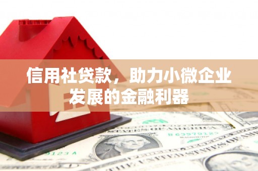官渡信用社贷款，助力小微企业发展的金融利器