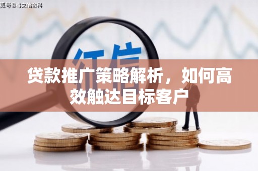 中和贷款推广策略解析，如何高效触达目标客户