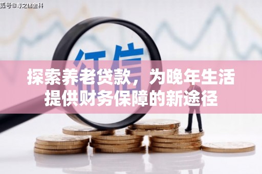 和田市探索养老贷款，为晚年生活提供财务保障的新途径