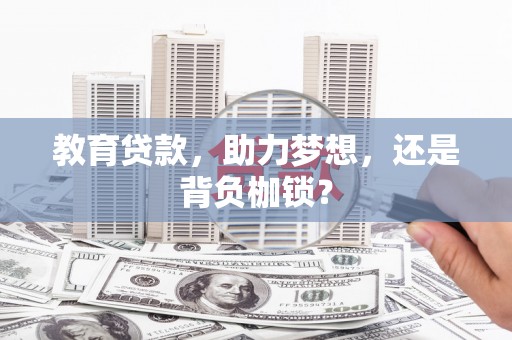 开鲁教育贷款，助力梦想，还是背负枷锁？
