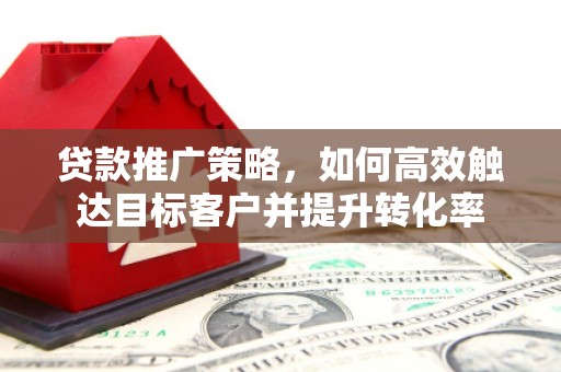 阜康贷款推广策略，如何高效触达目标客户并提升转化率