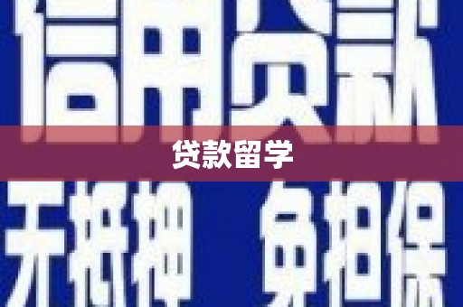 独山贷款留学