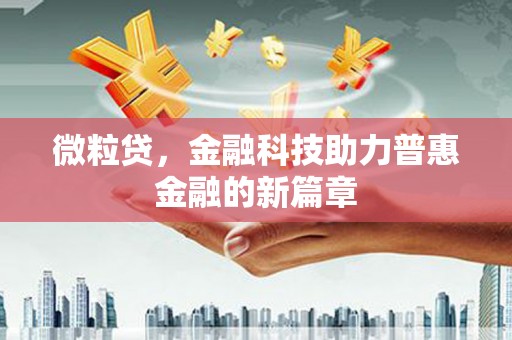 兴国微粒贷，金融科技助力普惠金融的新篇章