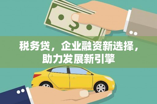 凤阳税务贷，企业融资新选择，助力发展新引擎