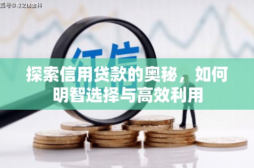 乌来探索信用贷款的奥秘，如何明智选择与高效利用
