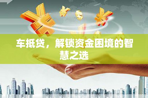 武山车抵贷，解锁资金困境的智慧之选