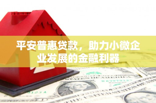 万江平安普惠贷款，助力小微企业发展的金融利器