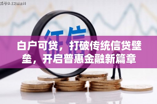 淮上白户可贷，打破传统信贷壁垒，开启普惠金融新篇章